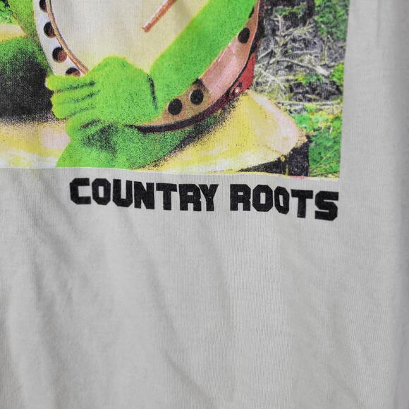 Disney The Muppets T-Shirt Large Green Kermit The Frog Country Roots Graphic Tee - Picture 5 of 12